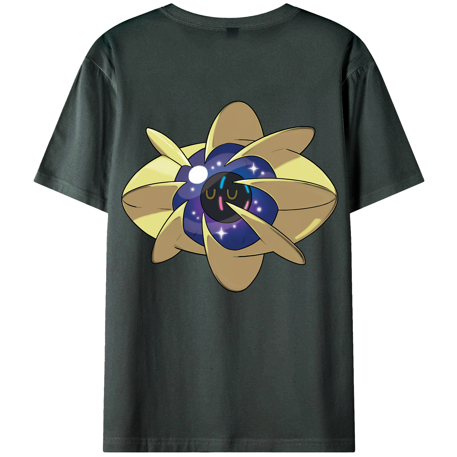 （画像用） ポケットモンスター Pokémon 綿100％ メンズ半袖Tシャツ（バックプリント） 通気性